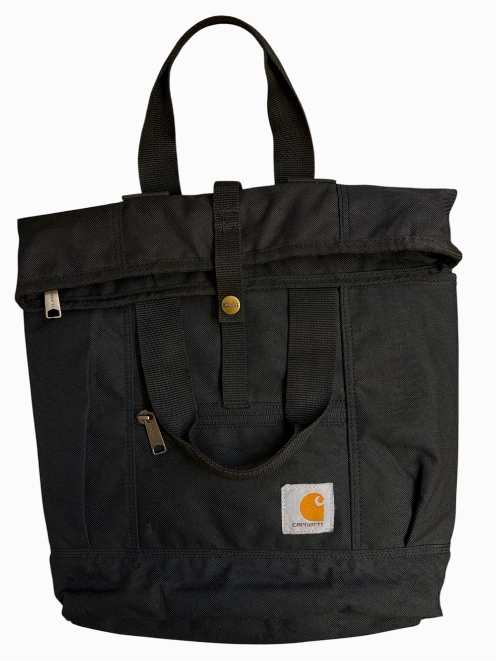 Carhartt Black Canvas Convertible Backpack Tote